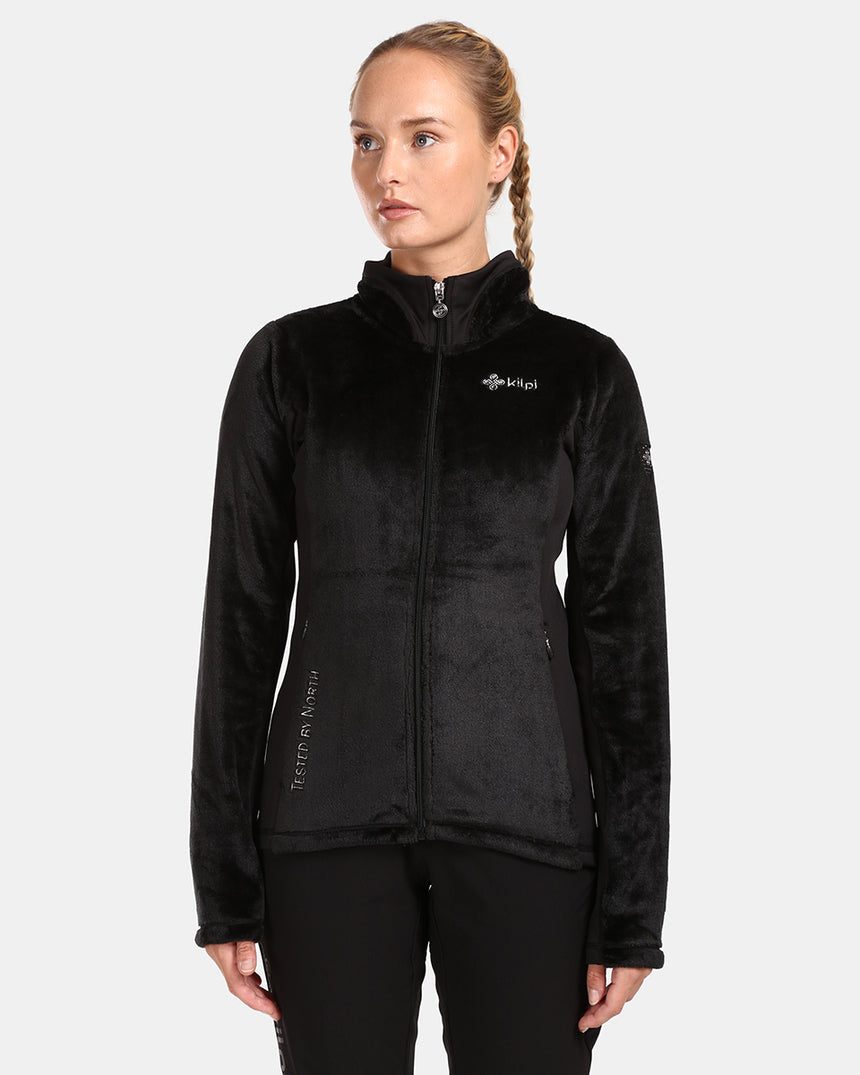 Women's hairy fleece middle layer Kilpi SKATHI-W