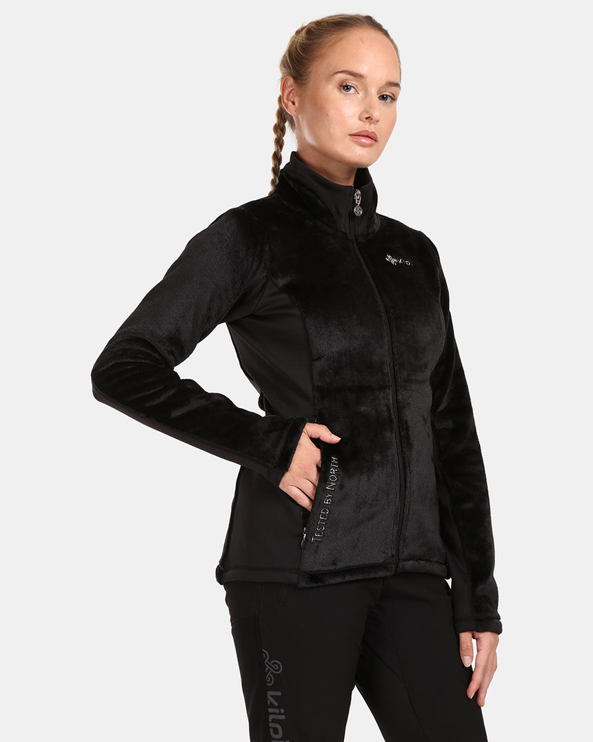 Women's hairy fleece middle layer Kilpi SKATHI-W