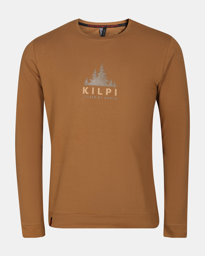 Herren-Baumwoll-Langarm-T-Shirt Kilpi BASE-M