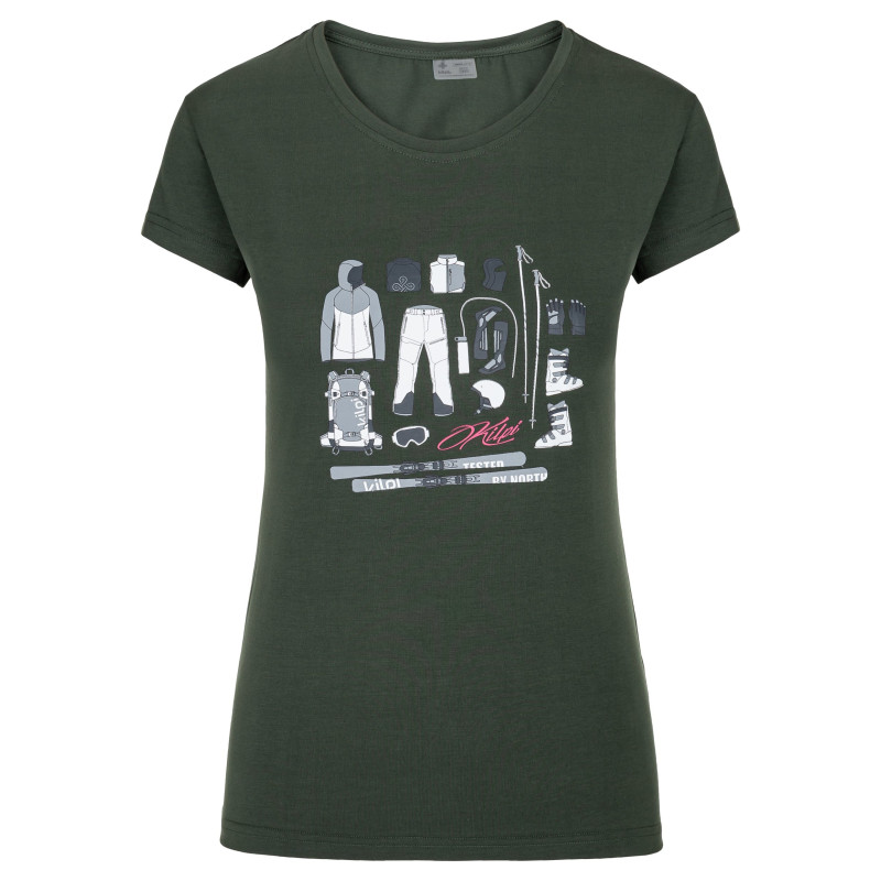 Kurzarm-T-Shirt für Damen Kilpi TORNES-W