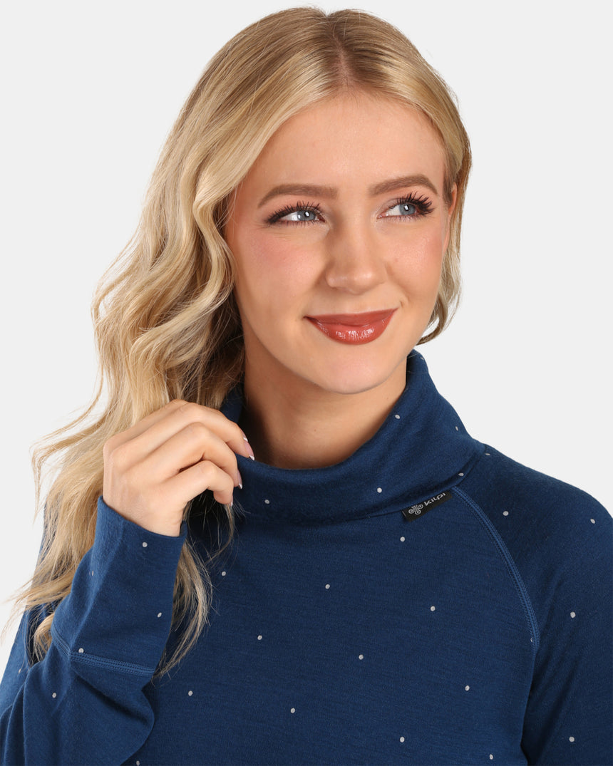 Damen-Rollkragenpullover aus Merinowolle Kilpi JANNU-W