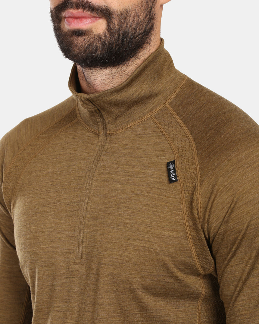 Men´s long sleeve merino wool base layer top Kilpi JAGER-M